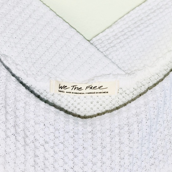 We The Free•Westend White Thermal Top NWT•Size SM - Picture 7 of 8
